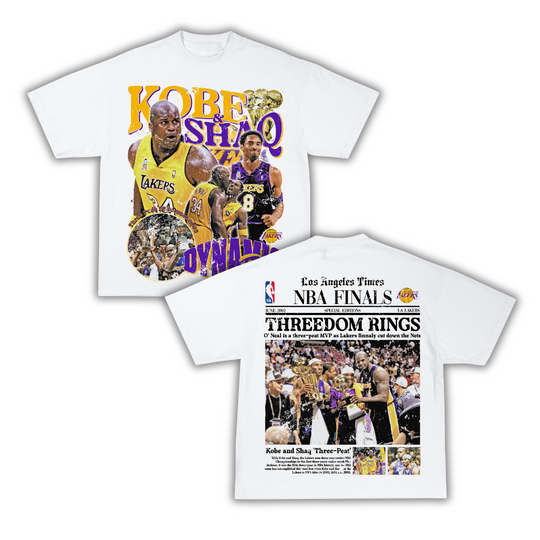 "Threedom Rings" Newspaper T-Shirt