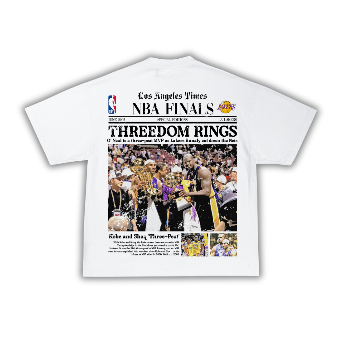 "Threedom Rings" Newspaper T-Shirt