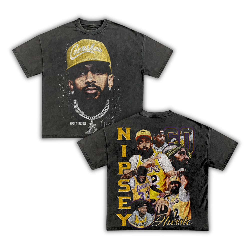 "Nipsey" Big Face Bling T-Shirt (DS)