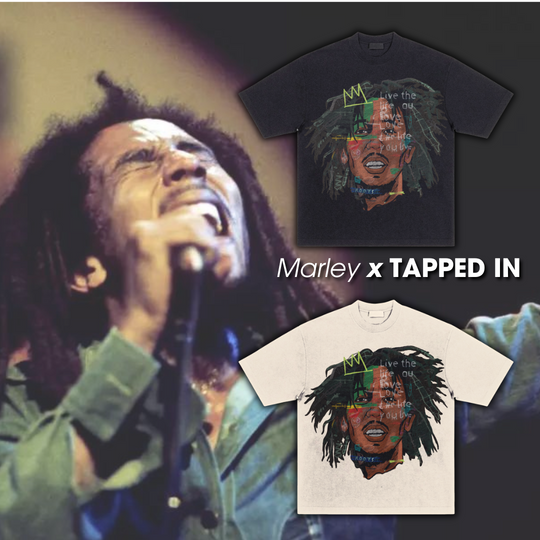 "Bob Marley" Basquiat Big Face T-Shirt