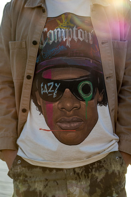 "Eazy" Big Face Art T-Shirt